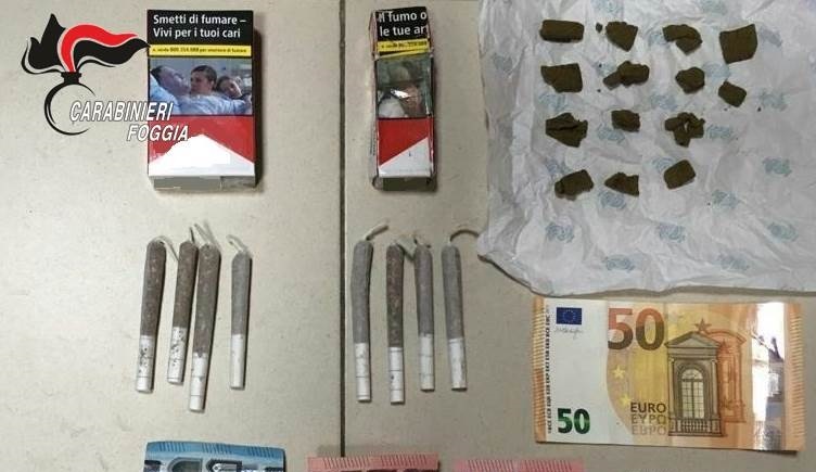 Hashish e cocaina, tre arresti a Cerignola